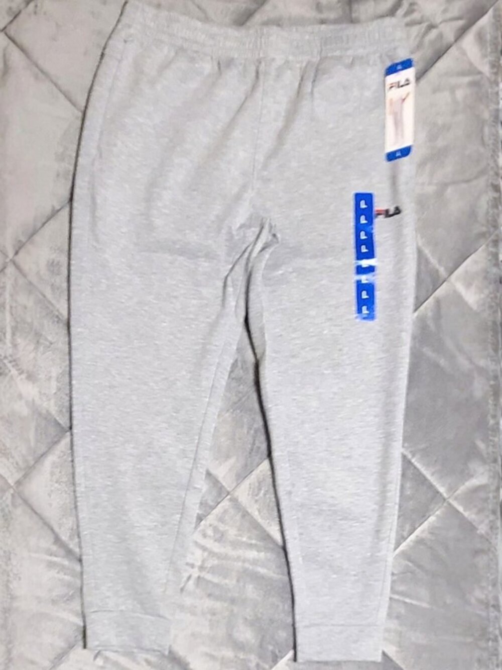 FILA Men’s Performance Jogger Sweatpants Gray Heather Size L – Zip Pockets